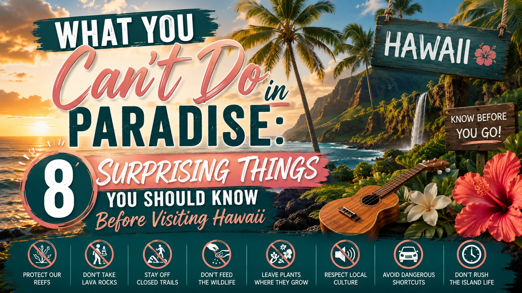 🌴What You Can’t Do in Paradise: 8 Surprising Things You Should Know Before Visiting Hawaii